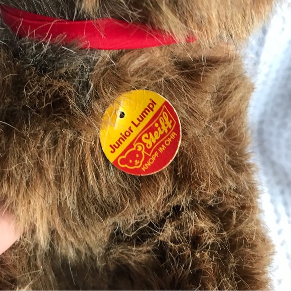 Vintage Steiff terrier dog Junior Lumpi stuffed animal plush puppy dog - Picture 7 of 7